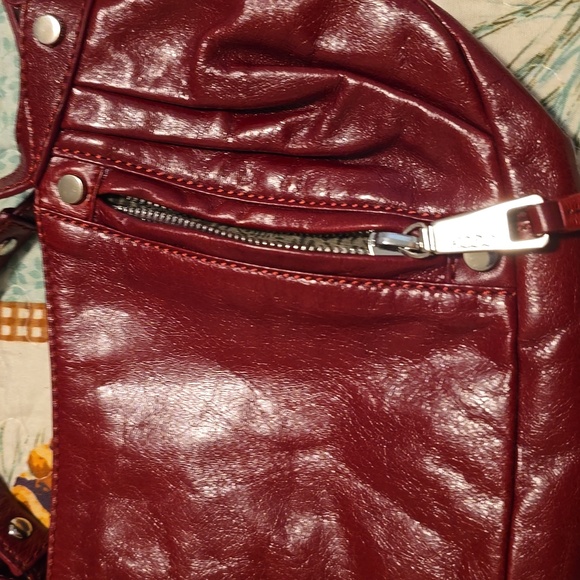 HOBO Red Leather Handbag and Wallet Set - Picture 7 of 9